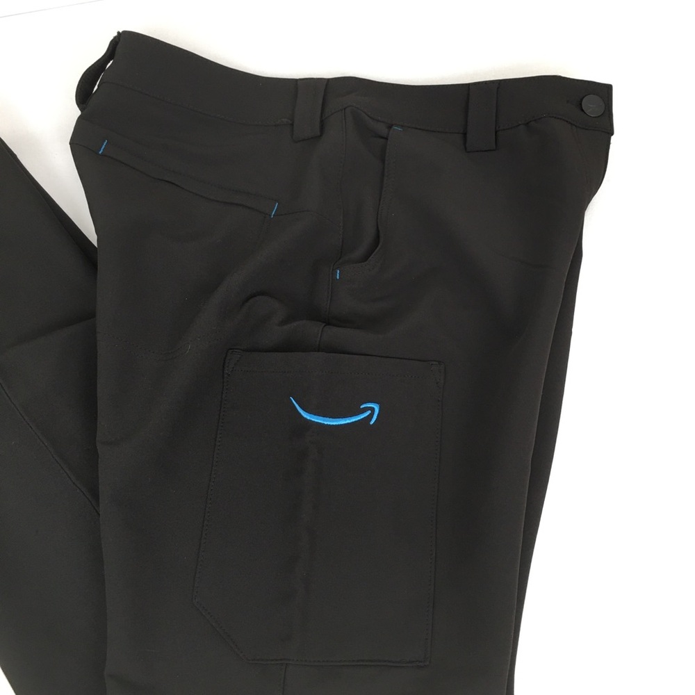 Amazon Womens Delivery Uniform Luly Yang Cargo Pants Black Size Medium - Picture 3 of 11